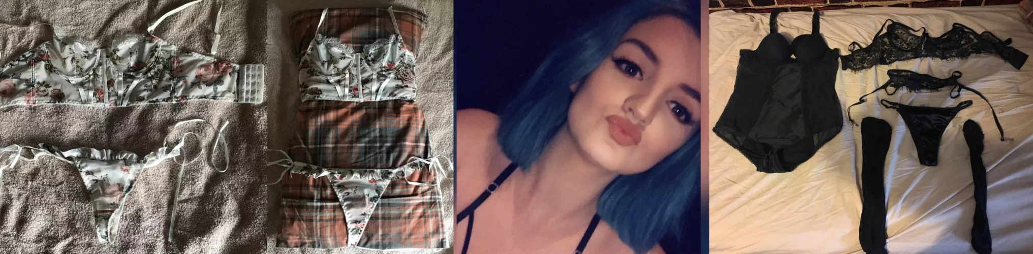 White lace or black satin? by SubmissiveTrapSamus