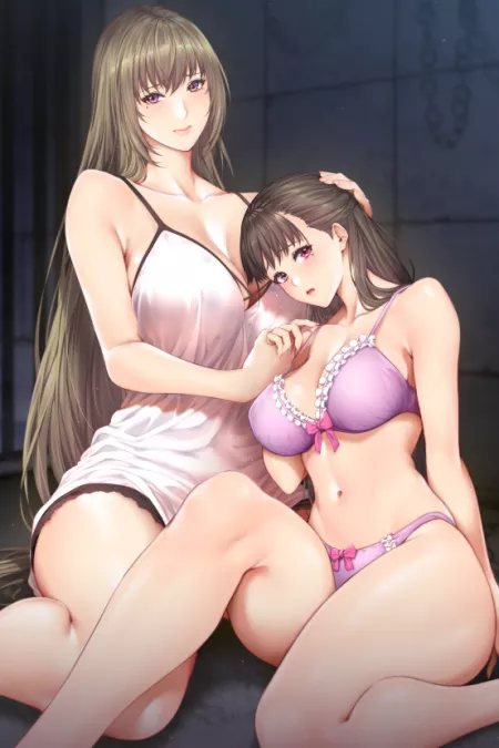 White & Purple Nightwear [Artist's Original] by CheetahSperm18