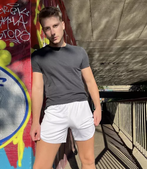 White shorts make things stand out 😉 by OnlyHotGuys
