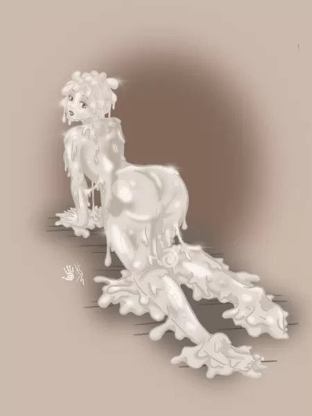 White SlimeGirls (artist: ooh-a-piece-of-candy) by ooh-a-piece-of-candy