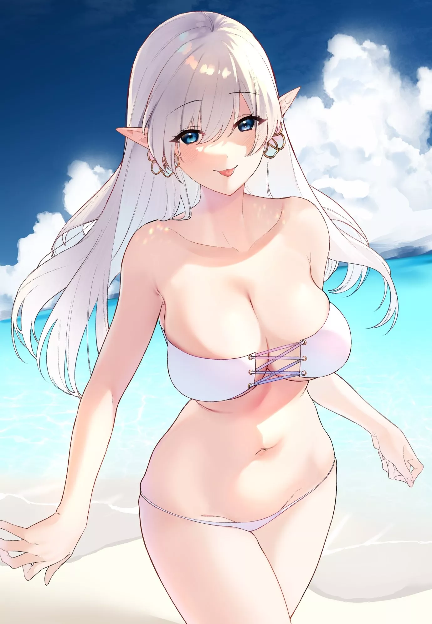 White Swimsuit Elf posted by CheetahSperm18