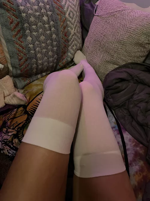 white thigh highs 💕 by gingerbbyx