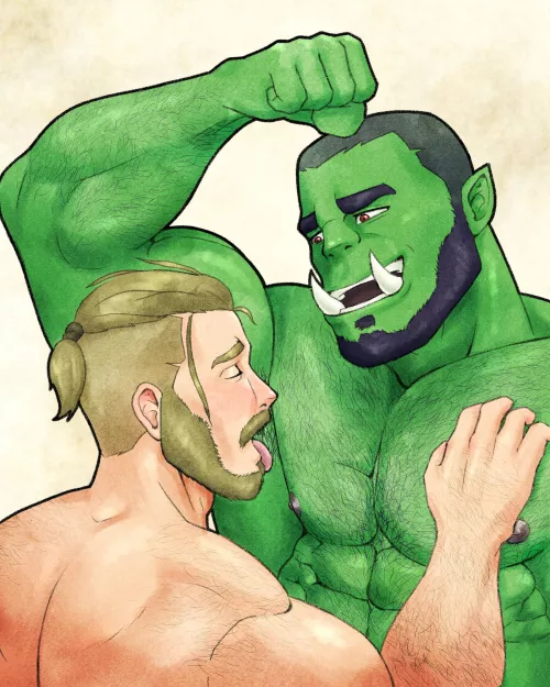 Who doesn't like a good sweaty orc pit? (@simshenkos) by LiterallyFRIST