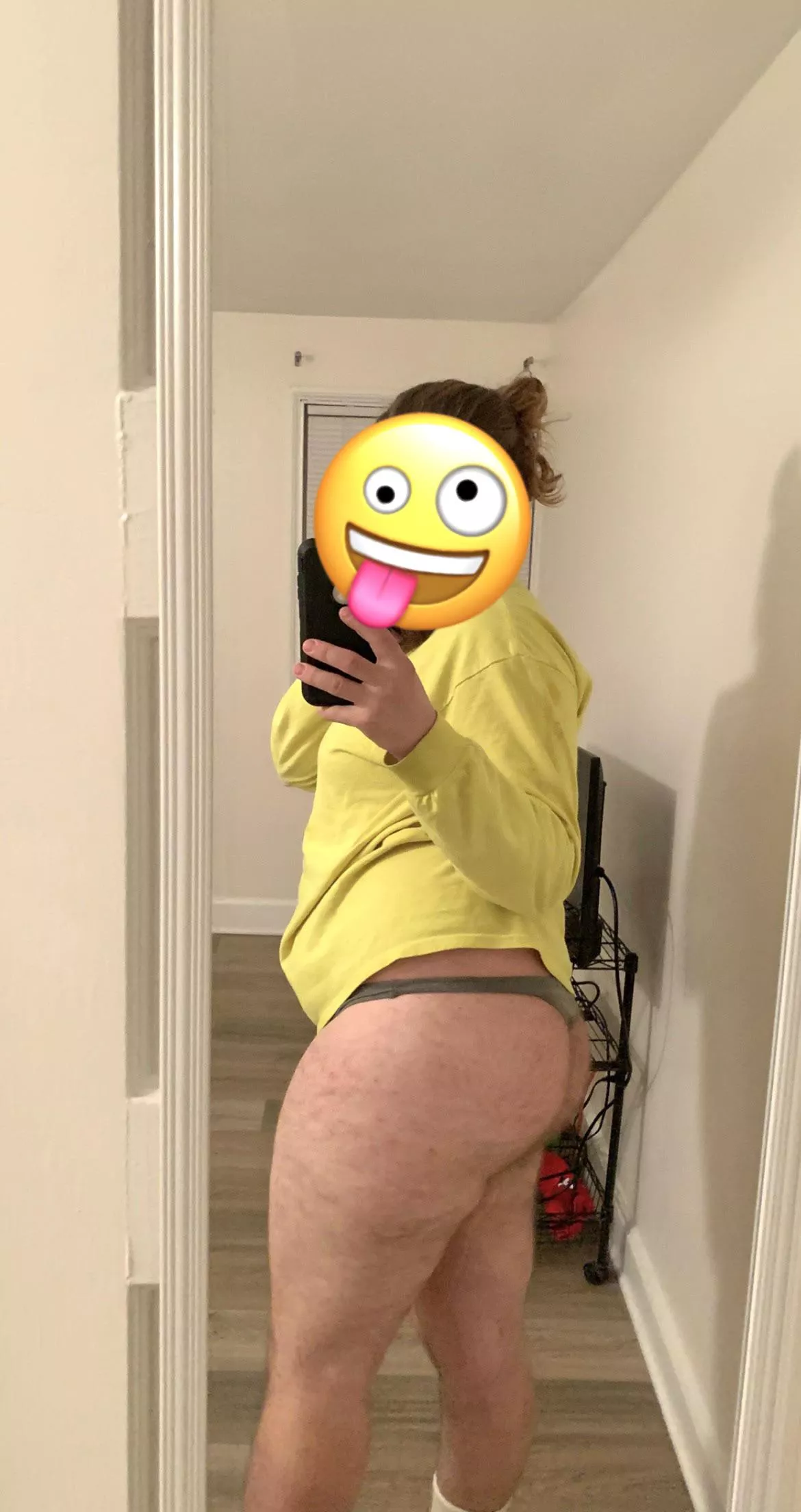 Who doesn’t love a little blue collar thong 😏 posted by jaykaymoney