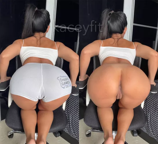 Who doesn’t love grey booty shorts? by kaceyfit