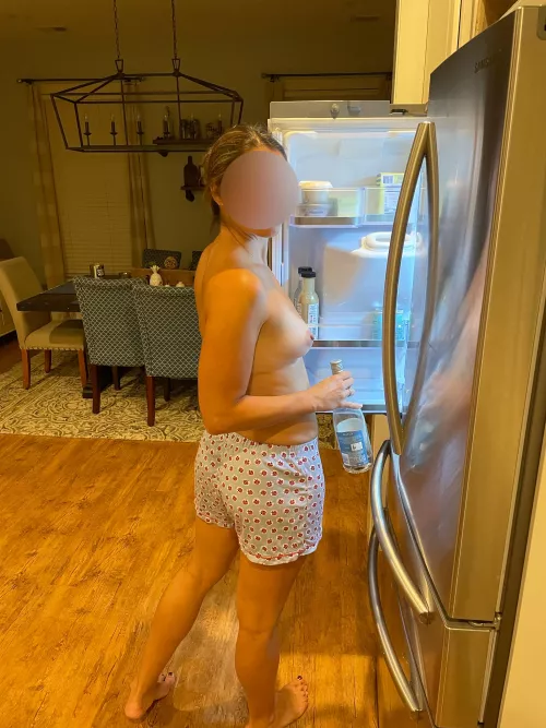 Who else gets wine from the fridge while topless? by beard1865