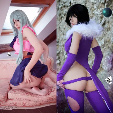 Who is your fav 7DS waifu? ;) Eli and Merlin cosplay by Kate Key by katekeycosplay