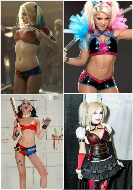 Who is your Harley? [Margot Robbie, Alexa Bliss, Rìley Reíd, Jessica Nígri by Jon_Snovv
