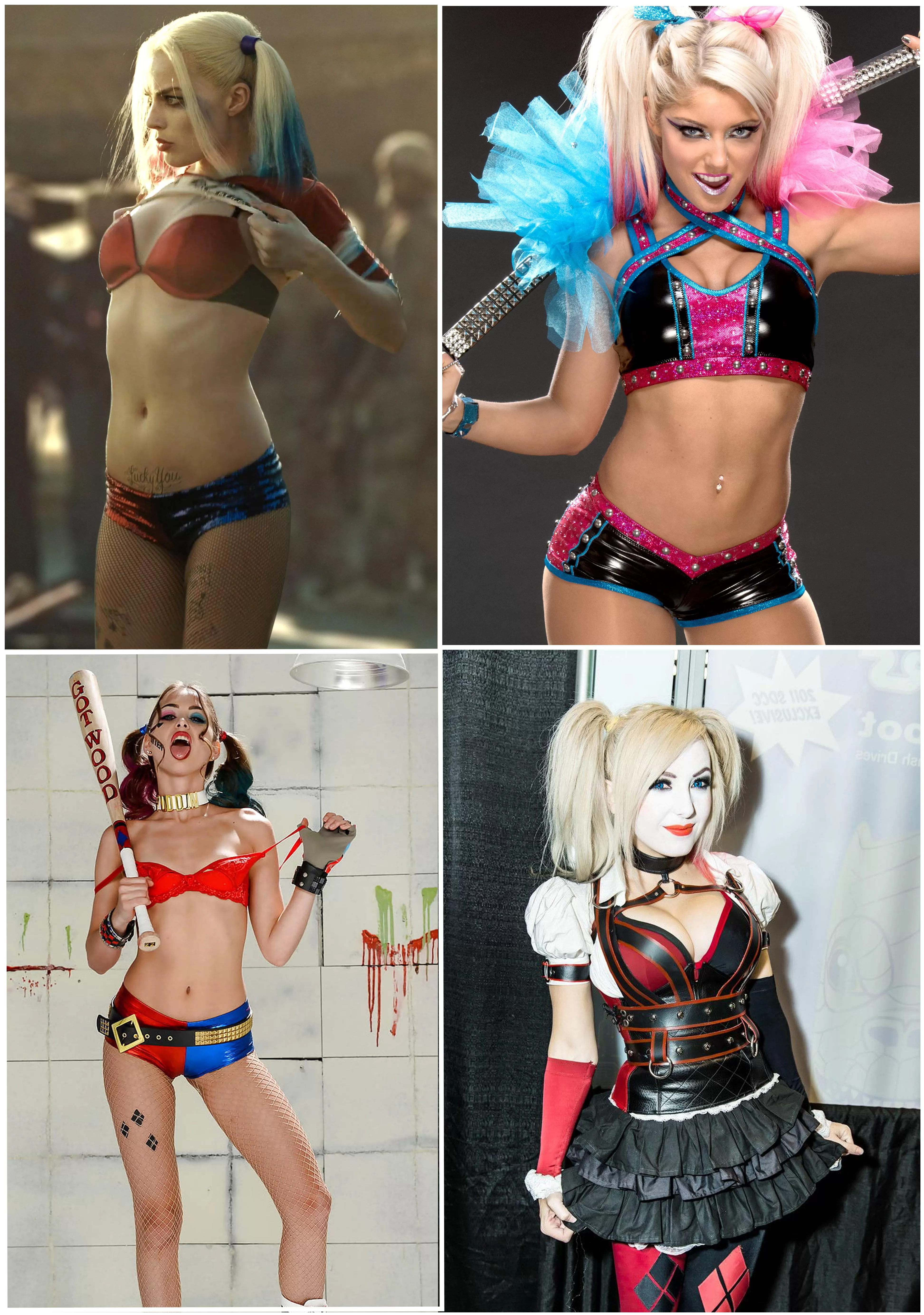 Who is your Harley? [Margot Robbie, Alexa Bliss, Rìley Reíd, Jessica Nígri posted by Jon_Snovv