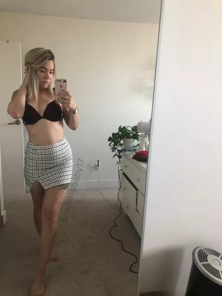 Who likes shirts anyways? Upvote if I should take the bra off as well. 🥵💋 by Savannababy17