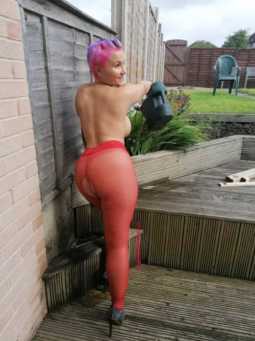 Who says you can't garden in pantyhose? 💕💕💋💋😛😛 by Ok_Sample9234