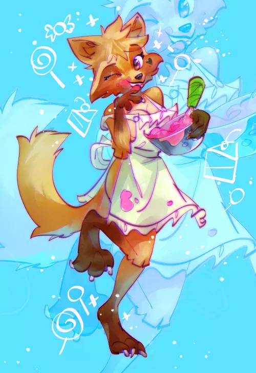 Who wants a cupcake? Finished client commission for this lovely Oc by Sammyfying. My commission are open starting from $50. by Outrageous_Work_2863