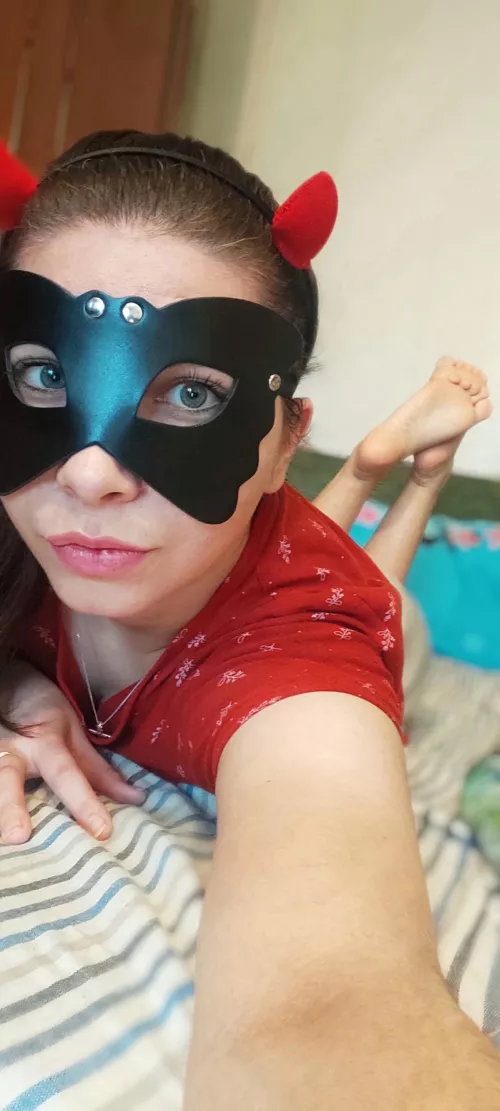 Who will tickle the little devil's legs? by CatMurG