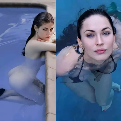 Who'd you fuck in the pool? Alexandra Daddario or Megan Fox? by comeonashcomeonash