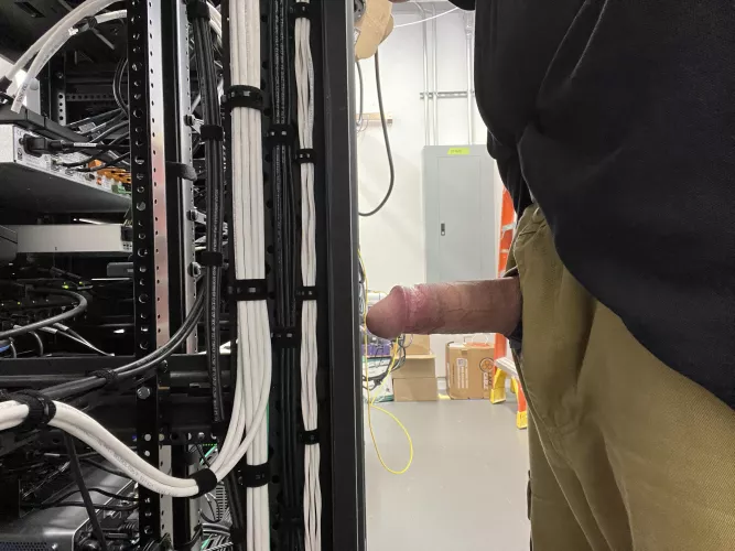 Whoever’s said the IT closet can’t be fun hasn’t worked with me by _love_licking