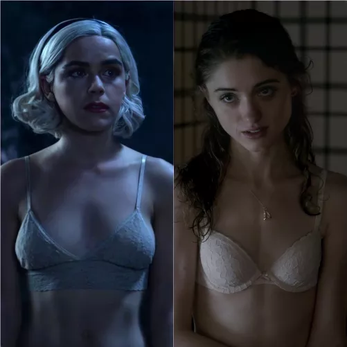 Whom will you choose for some hardcore fun? Kiernan Shipka or Natalia Dyer. by actress_hotness