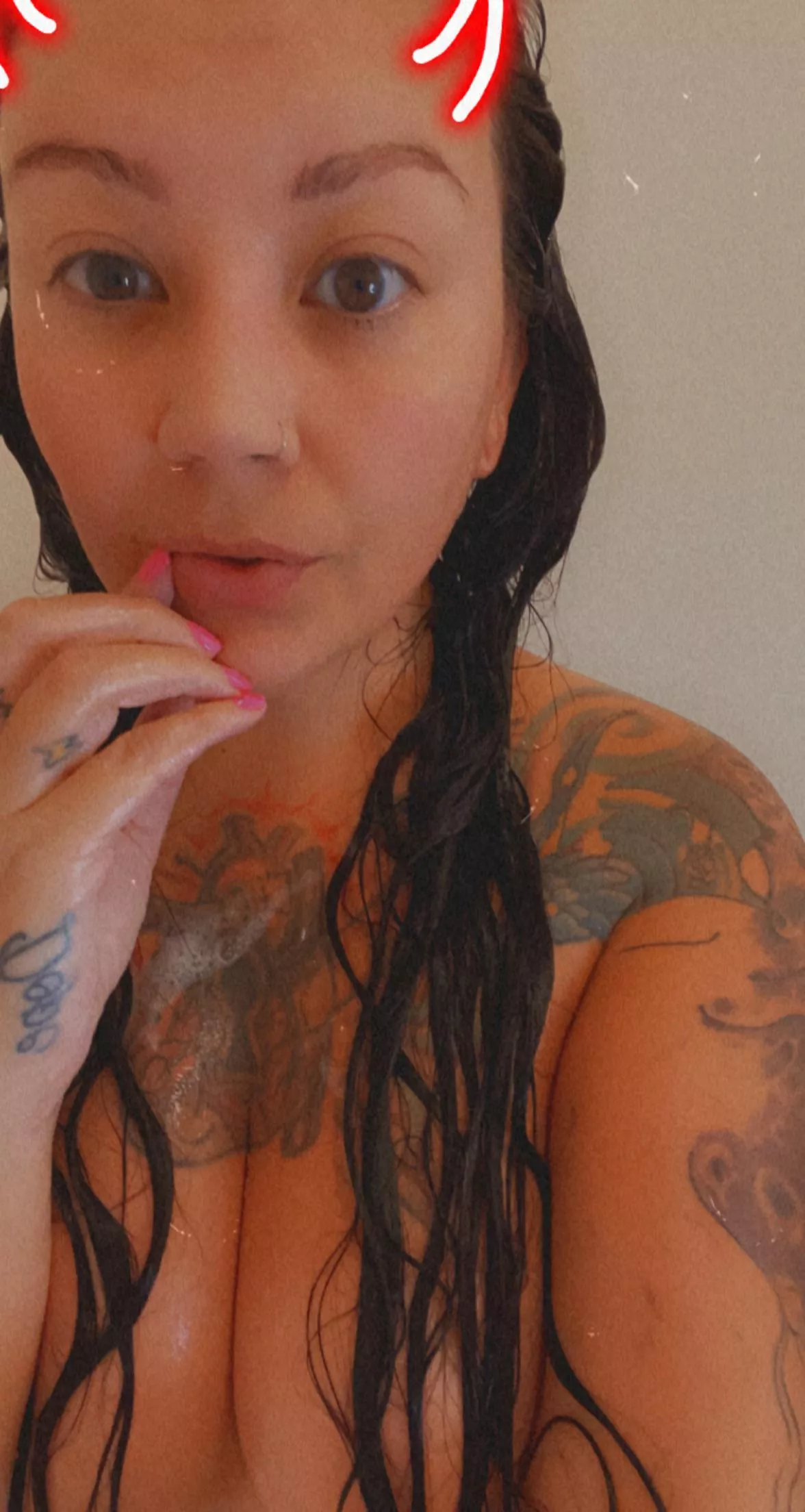 Who’s down to shower with the devil? posted by kaysesweets