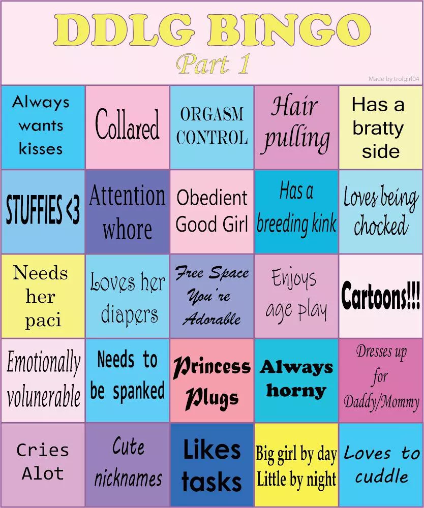 Who’s got BINGO?!?! 😊 posted by trolgirl04