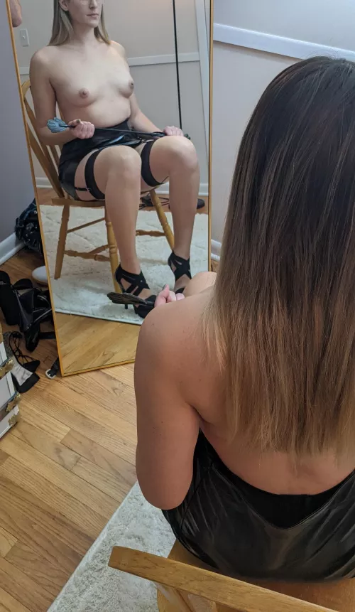 Whose next in line for their punishment tonight? Whoever withstands the most strokes wins a surprise... 😈 by collaredbabe