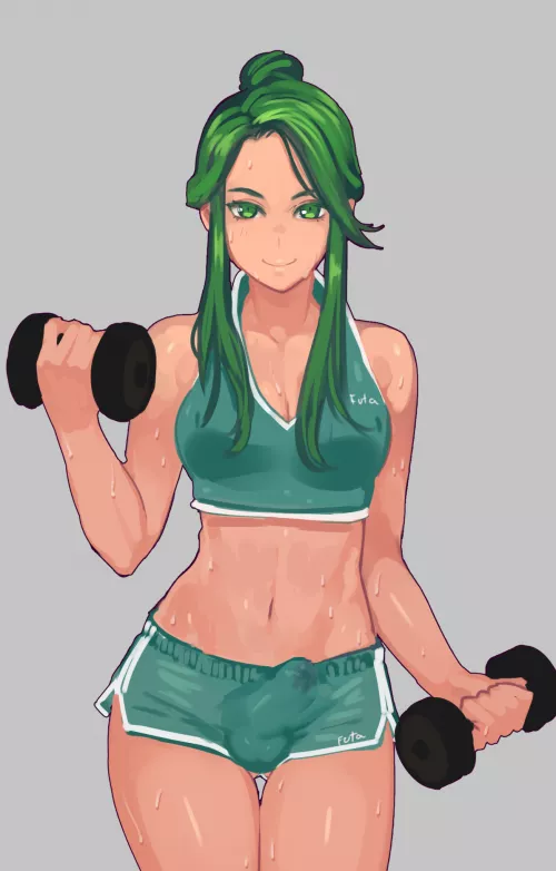 Why are you staring, haven't you seen a girl workout before?. (Nilsunna) by FranKiDestroyer
