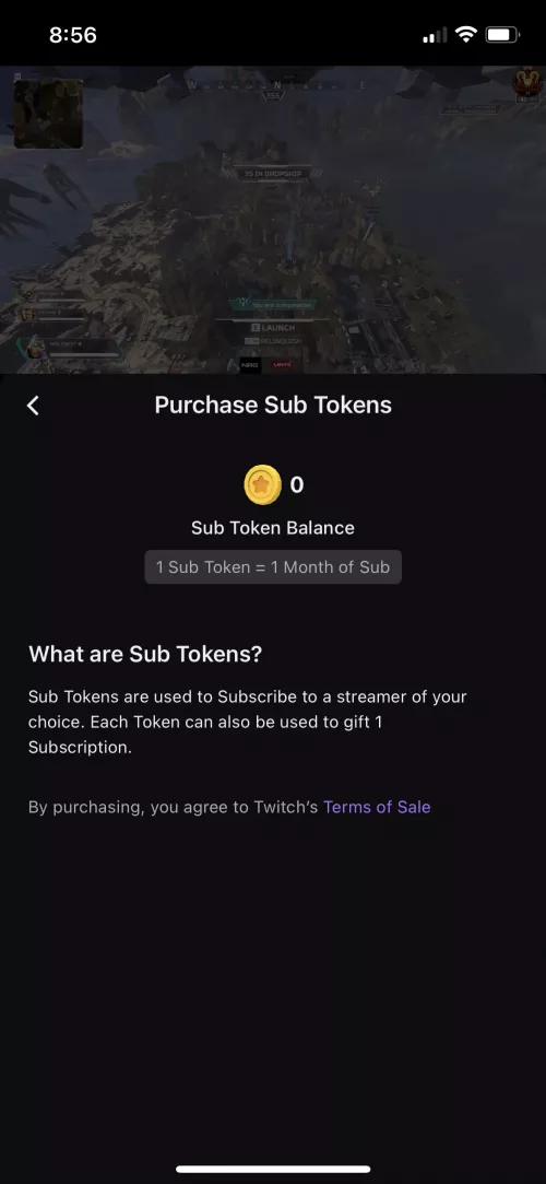 Why aren’t they any tokens to buy in the iOS app?Anyone can help? by ko5aa