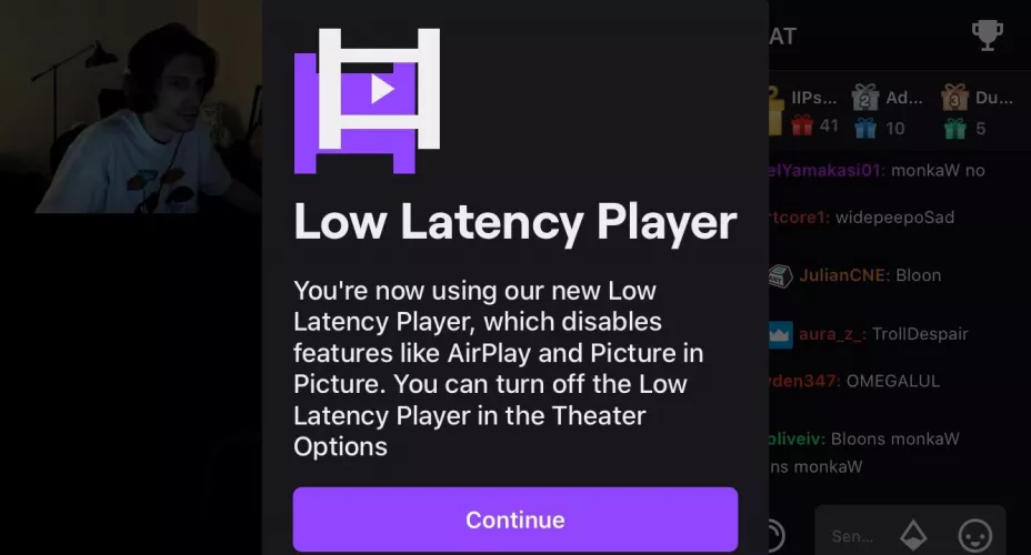Why is Picture in Picture disabled for low latency, makes no sense? by justsandro