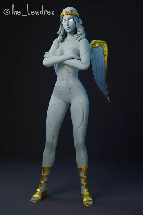 Why is Stoneheart unironically hot? I mean, even her normal non-nude character model’s hot by LucyTheLesbian