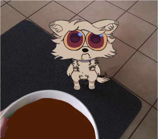 WHYD YOU STEAL HER PUDDING???? (oc) by Kadyma