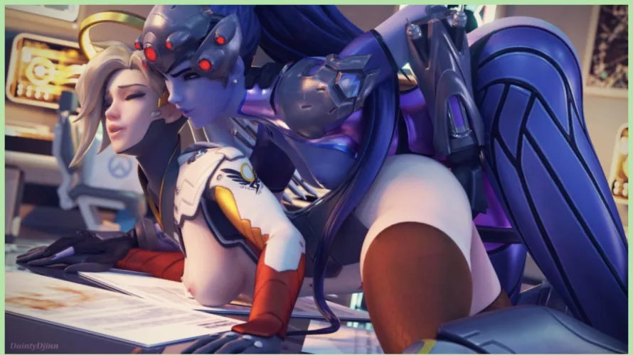 Widow & Mercy (daintydjinn) by GoergeWashingmachine