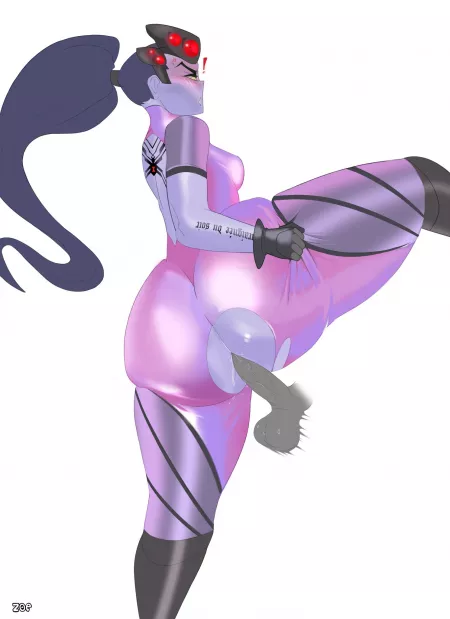 Widowmaker anal quickie (Zoe la Pedorra) [Overwatch] by THEJACKone