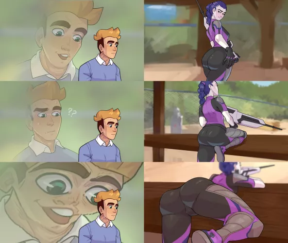 Widowmaker does know how to show off at the competition [ACADEMY34] by Young_Naughty