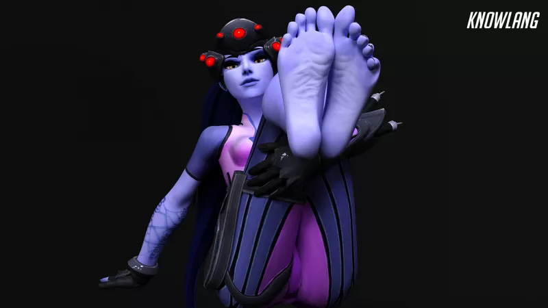 Widowmaker - Showing off soles [Overwatch] by knowlang