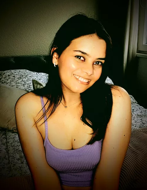 wife feeling cute in her new top by strategos