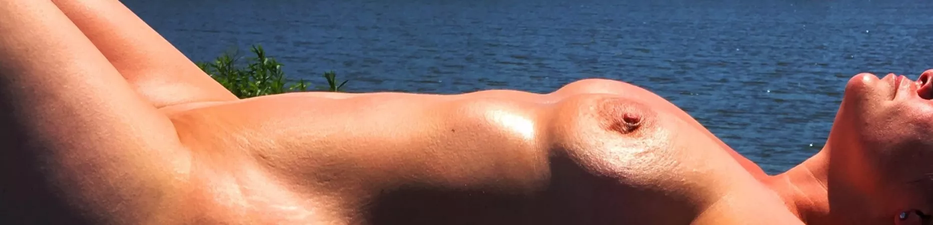 Wife laying out naked at public lake - NSFW by BoobsRFun1