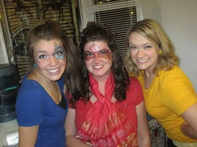 Wife on the far right face painting by jules0077