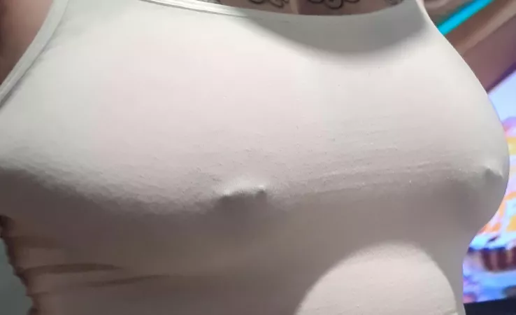 Wife's big pierced tits she was of to the shops 😛 by cock80