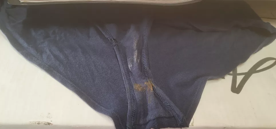 Wifes dirty panties from yesterday. Mmmmmm. Who wants.to smell them and lick them clean? by knny10