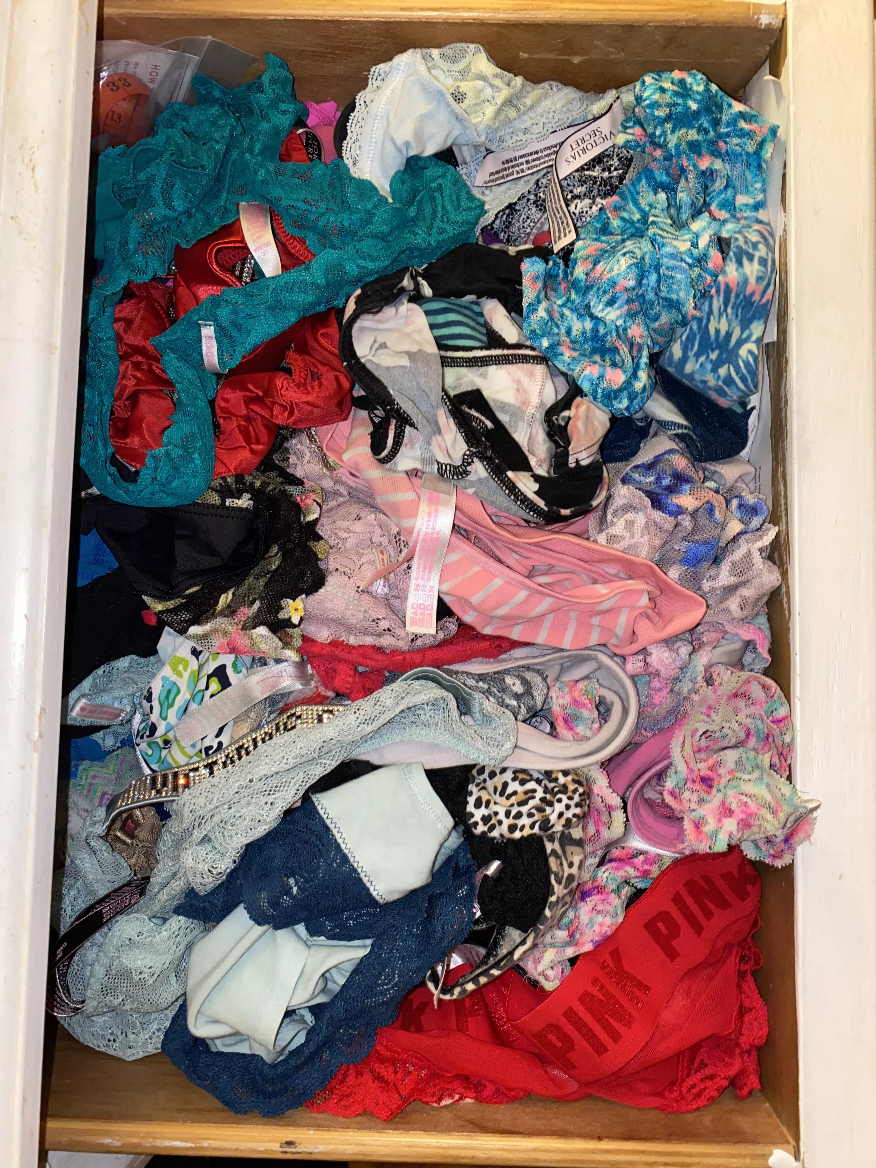 Wife’s panty drawer… which ones are the hottest? posted by clean_improvement327