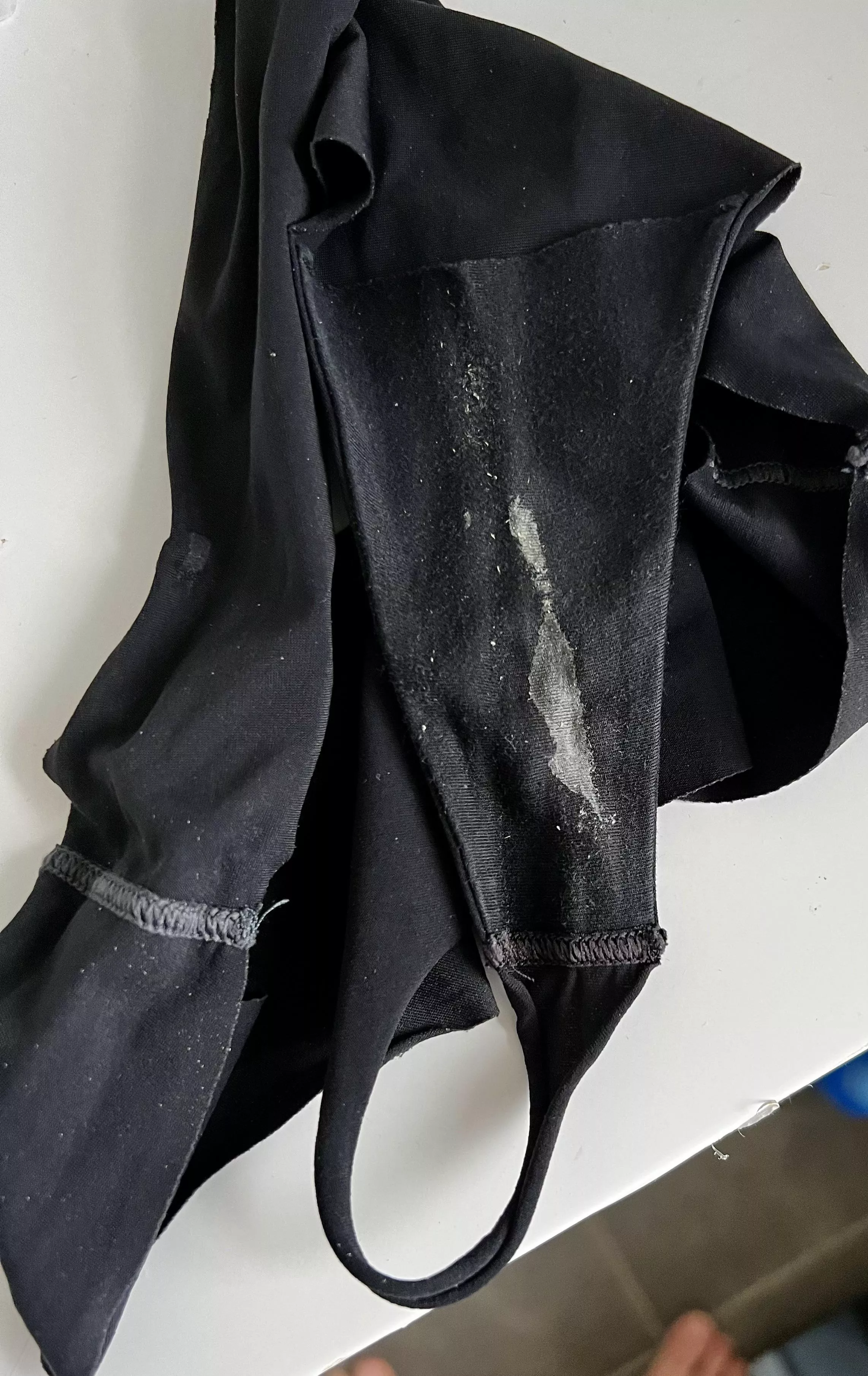 Wife’s thong after workout … smells like pussy, pee and sweat. Makes me so hard posted by Electronic-Pen5841