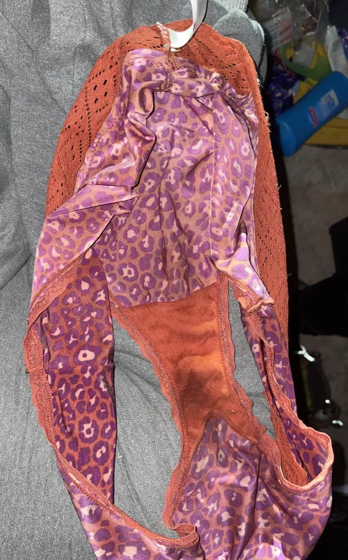 Wifeys panties after running errands, teased her a bit before she left hehe 😈 by Squishymommawolf92