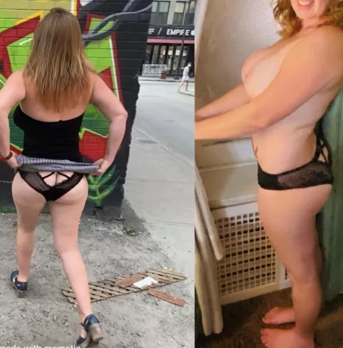 Wild on the street, naughty between the sheets! by girlonherknees