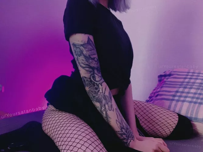 Will you help me unbutton my skirt? 😉🤗 by Yoursatanbaby