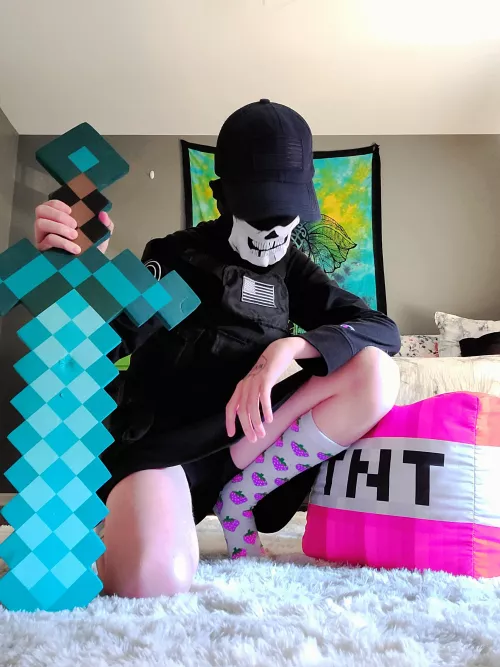 Will you let me put my minecraft bed next to yours? 🥺 💚 by Lucky-Day3858