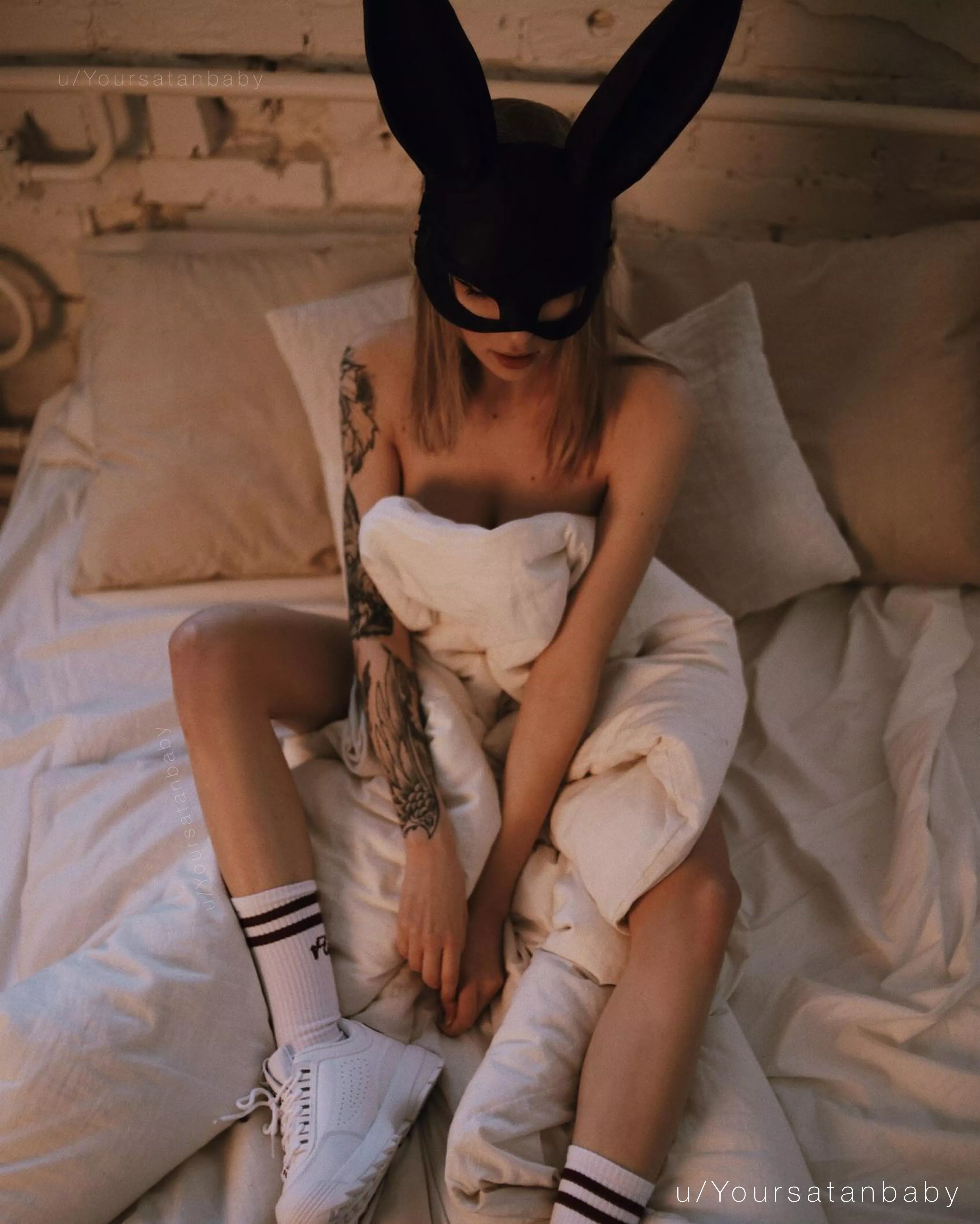 Will you lick my legs? 😈💜 posted by Yoursatanbaby