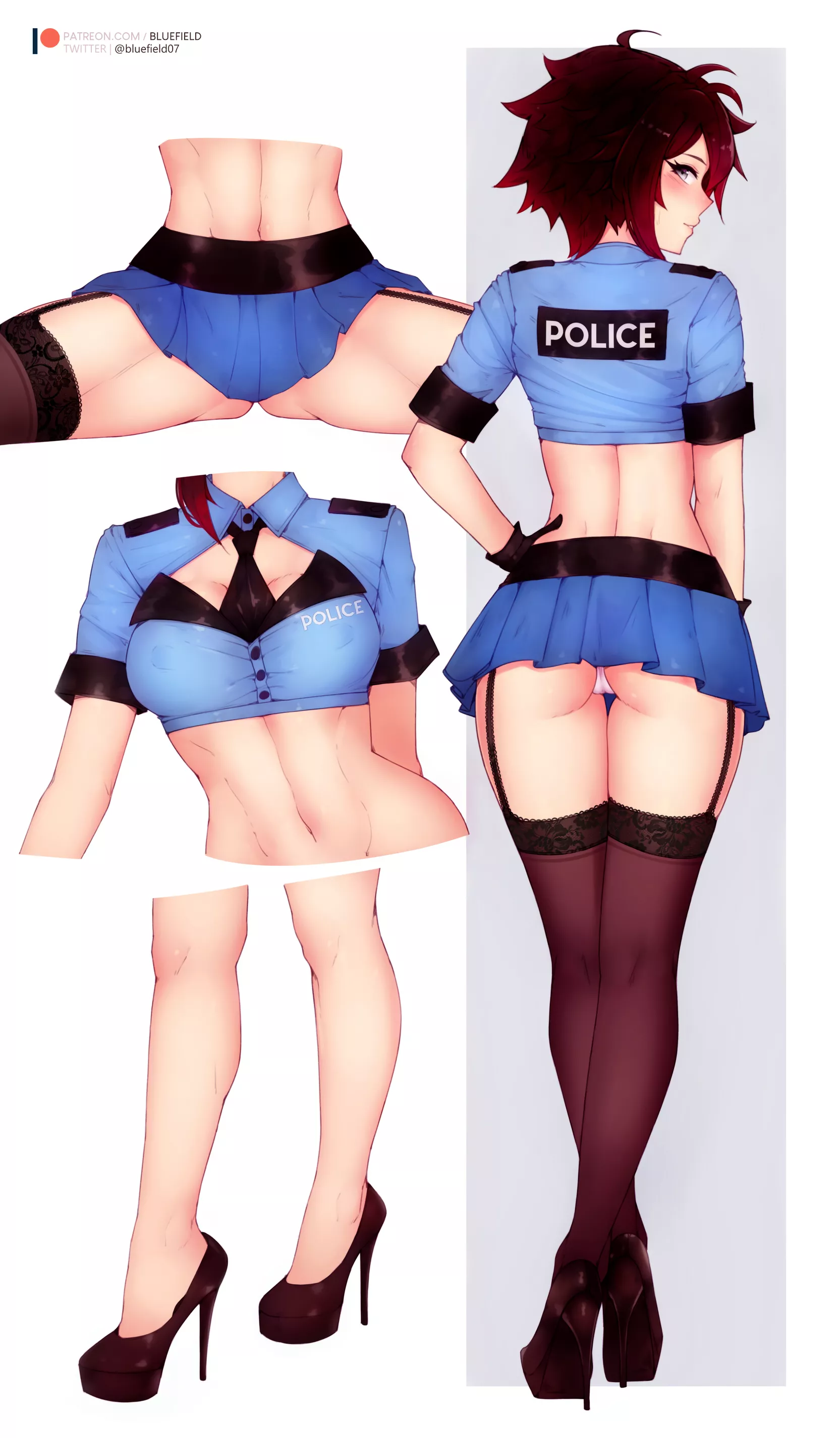 Will you submit to officer Ruby (bluefield) posted by Marveliscapeshit