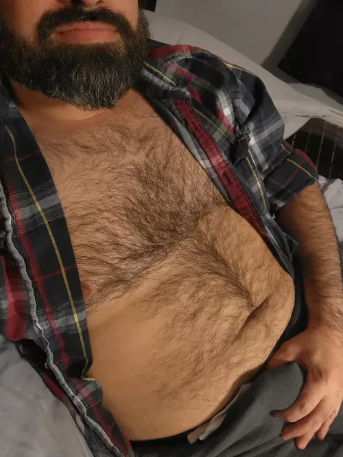 Wishing there were a pair of hands running through my chest hair right now. by Worried_Storm_7641