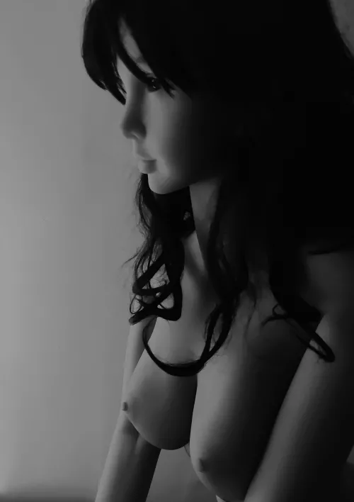 With her black wig by yaela_