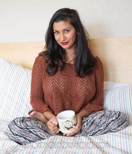 With her morning coffee by CascadiaBrowncoat