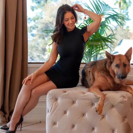 With the dog 1 by ProximaBee