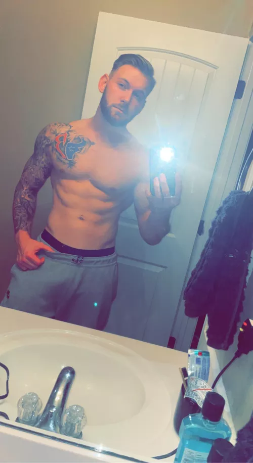 with the grey sweatpants by Grimx69